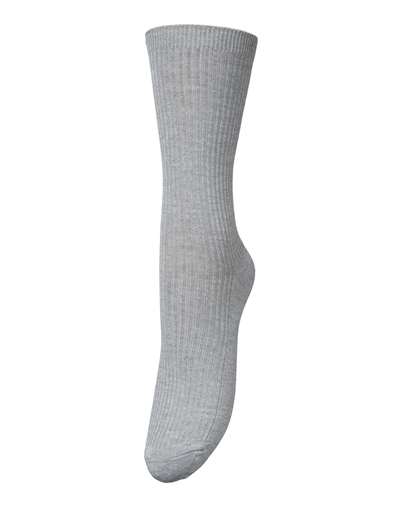 Beck Söndergaard - Telma Solid Strømper - Light Grey Melange